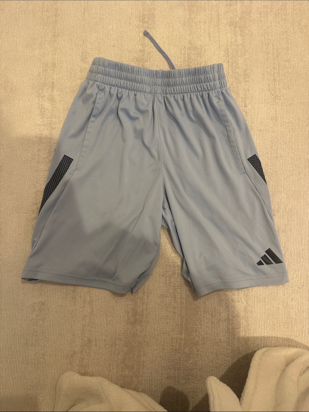 Adidas Kids Pale Blue Athletic Training Shorts